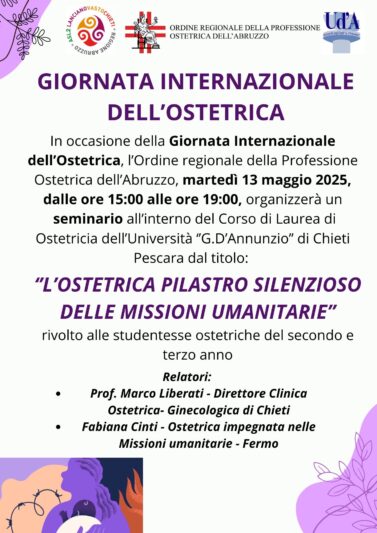 Seminario “L’Ostetrica pilastro silenzioso delle Missioni Umanitarie” rivolto alle studentesse ostetriche del secondo e terzo anno di corso.”